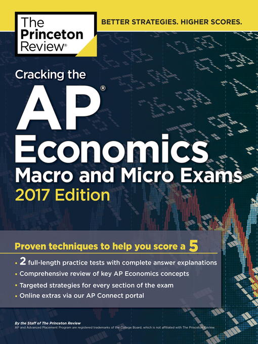 Title details for Cracking the AP Economics Macro & Micro Exams, 2017 Edition by Princeton Review - Available